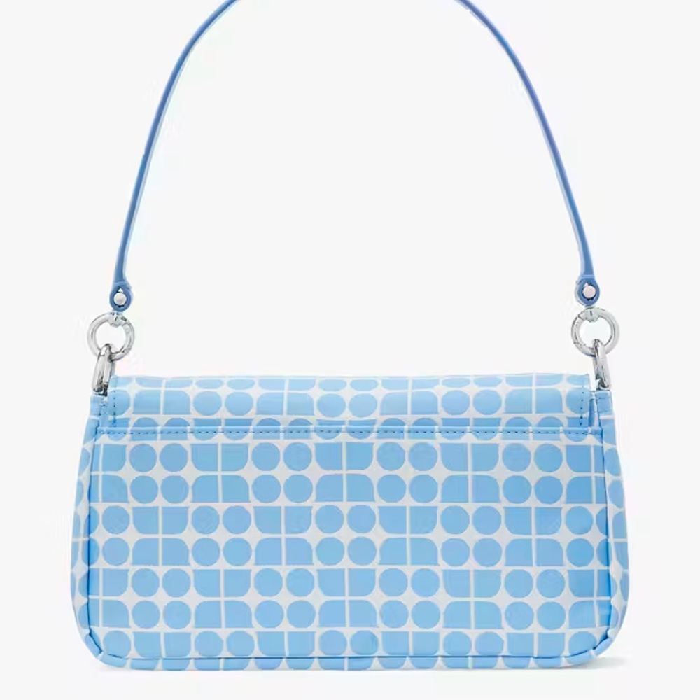 Kate Spade Noel Jacquard Convertible Crossbody Canvas XBody 
Astral Blue 
NWT - Picture 6 of 16